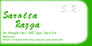 sarolta razga business card